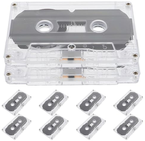 LIGIGWASH Leere Audiokassetten 30 Minuten Beschreibbare Kassetten Für DIY-Aufnahmen Kassetten Leer Für Sprache Und Musik 10 Stück Retro-Leerkassetten Für Unterricht Tagebuch Und Projekte