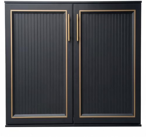 YJEUZCD Puerta Armario Aluminio para Fregadero Exterior Sin Taladro(60x50cm)