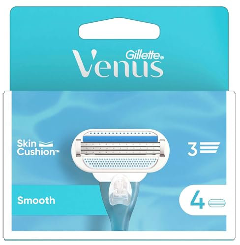 Gillette Venus Lamette di Ricambio per Rasoio Donna, Confezione da 4 Lamette Con Striscia Lubrificante