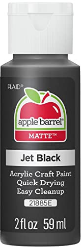 Plaid:Craft Acrylic Paint, Jet Black, 59.1 ml (Pack of 1)