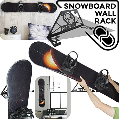 Snowboard wandhalterung (100% Stahl) (weiß)