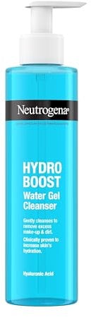 Neutrogena Hydro Boost Water Gel Facial Cleanser, with Hyaluronic Acid for Dry or Dehydrated Skin 200ml