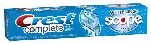 Crest Vollständige Whitening Zahnpasta Scope Pepermint 6.2 Oz