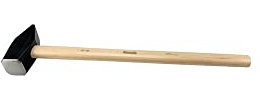 Vorschlaghammer m.Hickorystiel DIN1042, Gewicht : 8000 g, Stiellänge : 900 mm