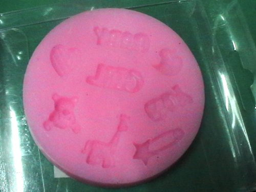 Stampi in Silicone Assortito per: FIMO, Pasta Di Zucchero, Cioccolatta, Torta, Dolce e Decorazione in Genere (Serie Giocattoli (Mod.B))