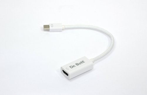 Dr. Bott Mini DisplayPort zu HDMI Adapter Pro, Ultra HD, weiß
