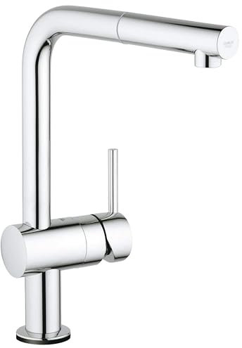 GROHE Minta Touch Single-Handle Pull-Out Kitchen Faucet, StarLight Chrome