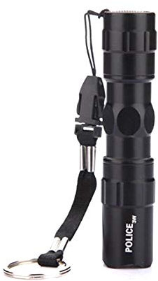 Switty 3W Police LED Mini Waterproof AA Flashlight Torch Light Lamp W/Strap Keychain