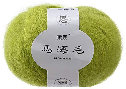 FeiliandaJJ Mohair 25g Wolle Zum Stricken & Häkeln Handstrickgarn Strickwolle,Weich Wollgarn Perfekt für Hüte Pullover Schal Decke Strickprojekt- 29 Farben