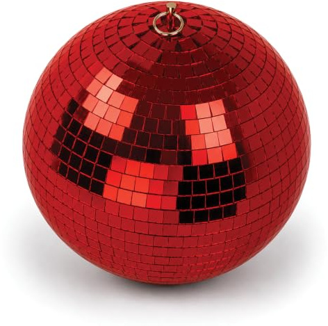 FX Lab Coloured Mirror Ball (12 Inch, Red)