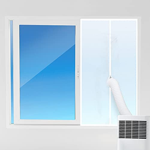 Sekey Fensterabdichtung für Mobile Klimageräte 110×45 CM, Klimaanlagen,Wäschetrockner,Ablufttrockner,Hot Air Stop zum Anbringen an Fenster,Dachfenster,Flügelfenster/Fensterabdichtung Klimaanlage