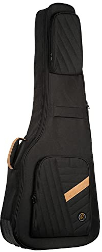 Ortega Guitars Deluxe Bass Gigbag - Akustik Bass Tasche - Höhe 128 cm - Breite 48 cm - Baumwolle, Schwarz (OGBAB-DLX-BK)