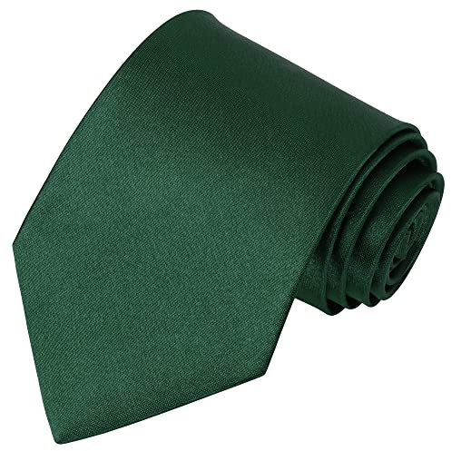Beaface Men Ties Solid Color Neck Tie for Men Wedding Business Formal Neckties 3.15 (Green)