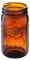 Ball Elite Collection Amber Glass Wide Mouth Mason Jar (32 oz/ Quart ) Amber Canning Jar - UV light Protection - Microwave & Dishwasher Safe, 1 Jar (No Lid or Band)