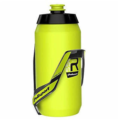 Polisport Kit Porte Pro + bidon R550 Jaune Fluo Unisexe-Adulte, Multicolore, Taille Unique