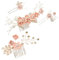Kleemeiero 4 Stk Haarkamm Hochzeit Haarschmuck Kopfschmuck Rosa Brautkamm Blumen Haarteile Braut Kamm Perle Haarnadeln Haarklammer Braut Steckkamm Haarspange Brautschmuck Haare für Frauen Mädchen