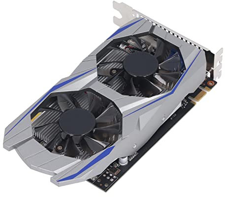 Elprico Carte Graphique de Jeu GTX 550 TI, Carte Graphique 2 Go GDDR5 128BIT avec Double Ventilateur, Carte Graphique D'ordinateur de Bureau à Faible Bruit 4K HDR pour Les Jeux de Bureau à Domicile
