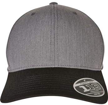 Flexfit Unisex 110MM-110 Melange Mix Cap Baseballkappe, Darkgrey/Black, One Size