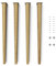 Sossai Tischbeine aus Massivholz Eiche mit Öl-Finish, Clif Round HMF1, 71 cm hoch, rund, gerade Ausführung, für Stühle, Tische