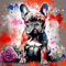 YISOAI Peinture par Numéro Adulte chien de couleur bouledogue français(STY4) 40x50cm Bricolage Tableau Peindre par Nombre pour Enfants Jouets à peindre, cadeaux peints à la mainHome Decor