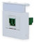 Kunststoff Einbausteckdose 4/6/8 Fach für Livolo Einsätze mit Fliesen einsatz Bodentank versenkbar Livolo Einsätzen (Innenleben Glasfaser Modul LWL LC-D OS2 APC VL-80400+ZC-11)