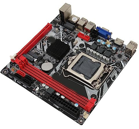 ITX Gaming Motherboard, B75 MS LGA 1155 16GB Motherboard, Support DDR3 Memory, with VGA, HDMI, USB3.0, USB2.0, PCI E 16X, NVME M.2, WiFi M.2, for Pentium, for Celeron, Core i3 i5 2