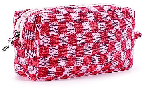 Make-up-Tasche für Damen, große Kapazität, Kosmetiktasche, Reise-Make-up-Tasche für Geldbörse, Reißverschluss, Kulturbeutel, Organizer, niedlich, Y2K, ästhetisch, trendig, für Erwachsene,