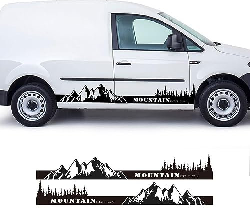 RWRAPS 2 Stück Autotür-Aufkleber, Wohnmobil-Grafik, Vinyl-Aufkleber, passend für VW Caddy MK1 MK2 MK3 2 3 4 Maxi Kombi, Tuning-Zubehör