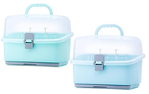 Toyvian Kunststoffbehälter babyflasche Babymilchflasche behälter für stillflaschen Flaschen für Babys Nuckelflasche Behälter für Milchflaschen Container Wäscheständer Veranstalter Geschirr