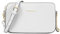 David Jones - Damen Kleine Umhängetasche - Frau Handytasche PU Leder - Ketten Handtasche Tasche mit 3 Fächern - Elegante Schultertasche Crossbody Bag Shopping Abend Party Trend - Weiß