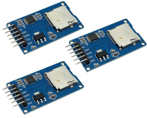 3pcs Micro SD SPI Storage Board TF Memory Card Adapter Shield Module - 5V, Compatible