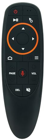 AULCMEET Air Mouse - Mando a distancia por voz de 2,4 GHz para cajas de TV Air Mouse G10s, con USB