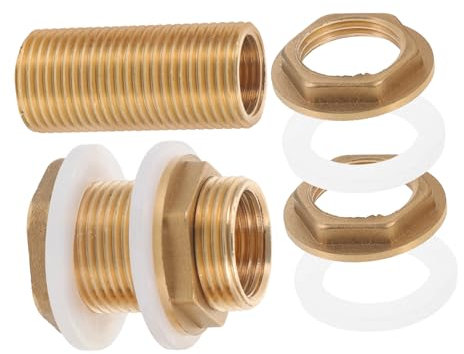 PHENOFICE 2x Kupfer Wassertankadapter Schottadapter Wassertank-schlauchadapter Für Aquarium Pool Wassertankverbindungen Schlauchadapter Für Wasserhahn