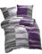 etérea Microfaser Bettwäsche 140x200 2er Set - Ganzjahres Bettbezug - Hunter Gestreift Bettwäsche-Set mit Kissen 140x200cm + 70x90 cm Kissen - Lila
