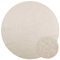 vidaXL Teppich ZIZUR Creme Ø 200 cm Jute-Optik Indoor und Outdoor, Fußmatte, Bodenteppich, Teppichboden, Bodenmatte, Flächenvorleger, Innenteppich