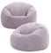 Icon Kingston Sitzsack Cord, Lila, 2er Pack, Sitzsack Erwachsene mit Füllung, Bean Bag, Cord Sessel, Lounge Sessel, Lounge Stuhl, Schlafzimmer, Wohnzimmer, Wohnzimmer Möbel