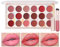 FantasyDay 18 Farben Wasserdichte Langlebige Lipglosse Set mit Makeup Pinsel Xmas Lipgloss Palette Frauen Lippen Feuchtigkeitsspendend Lippenpflege - Natürlich Glänzender Lippenstifte Geschenkset