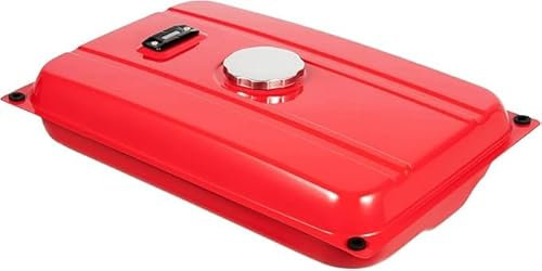Generatore serbatoio carburante [15 l ferro] universale per generatori di corrente, con filtro e rubinetto, 54,9 x 36 cm (rosso) per cantieri/lavorazione del legno