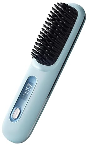 Dmuzsoih Alisador De Pelo Sin Cable,Cepillo Alisador Sin Cable - Peine Ceramico Con 3 Temperaturas Para Uso En Y Playa Viaje Estilismo,Estilizador Para Viajes Uso En Y Húmedo Hogar Playa Y Salón