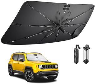 BIBIBO Compatible con Jeep Renegade BU 2015-2024 2025 Parasol Cubiertas Parasol Parabrisas Delantero Parabrisas Auto Parasol Renegade BU Accesorios