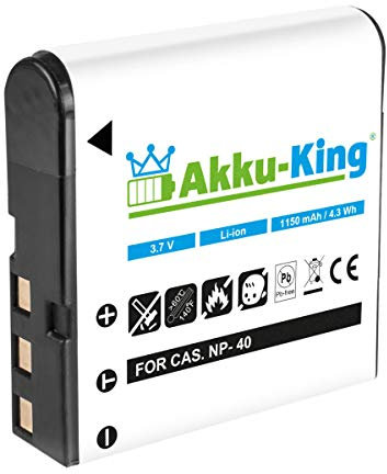 Akku-King Akku kompatibel mit Casio NP-40 - BenQ, Olympus, Praktica - Li-Ion 1150mAh