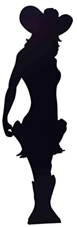 Star Cutouts SC46 Cowgirl Silhouette – Cardboard Cutout | Fun Western Party, Barn Dance & Event Décor