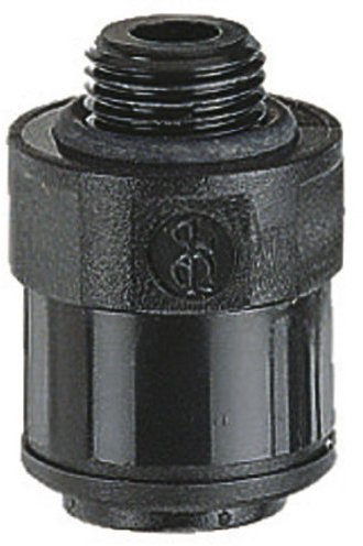 John Guest – 12 mm OD x 3/8 BSPP Männlich STR Adapter – BSPP Gewinde (Schiebemechanismus Armaturen, metrisches)