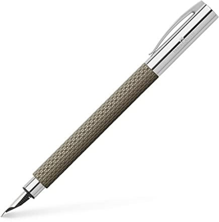 Faber-Castell 147050 - Füller Ambition OpArt Black Sand, Federbreite M, inkl. Geschenkverpackung