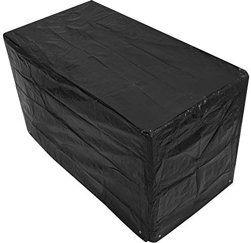 Woodside Black Small Bistro Outdoor Garden Patio Furniture Set Cover 1.52m x 0.82m x 0.92m/5ft x 2.7ft x 3ft