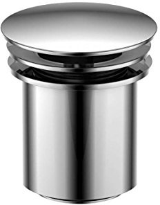 Steinberg 100 1692 Abflussgarnitur fürs Abfluss-Garnitur Waschbecken mit Überlauf und auf Hochglanz polierter Oberfläche, Ablaufgarnitur mit Druckverschluss, Chrom