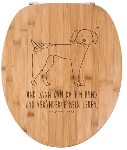 Mr. & Mrs. Panda WC Sitz Hund Dogge - Geschenk, Vierbeiner, Hunde, Klobrille, Sprüche, Haustier, Toilettendeckel, Klodeckel, süß, Hunderasse,