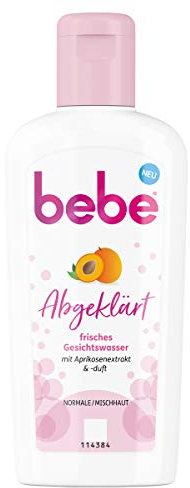 Bebe Abgeklärt frisches Gesichtswasser mit Aprikosenextrakt und -duft, Normale/Mischhaut, 200 ml