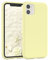 EAZY CASE Premium Silikon Handyhülle kompatibel mit iPhone 11, Slimcover mit Kameraschutz und Innenfutter, Silikonhülle, Schutzhülle, Bumper, Handy Case, Hülle, Softcase, Blassgelb, Gelb