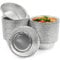 MATANA 100 Bandejas Redondas Desechables de Aluminio - 320ml